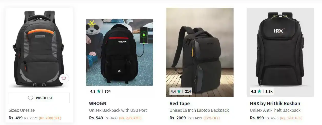 Image from ProLooterz Shopping Deals: Upto 85% Off : Backpack. Master Link : 🛒 Buy Now : https://myntr.in/...