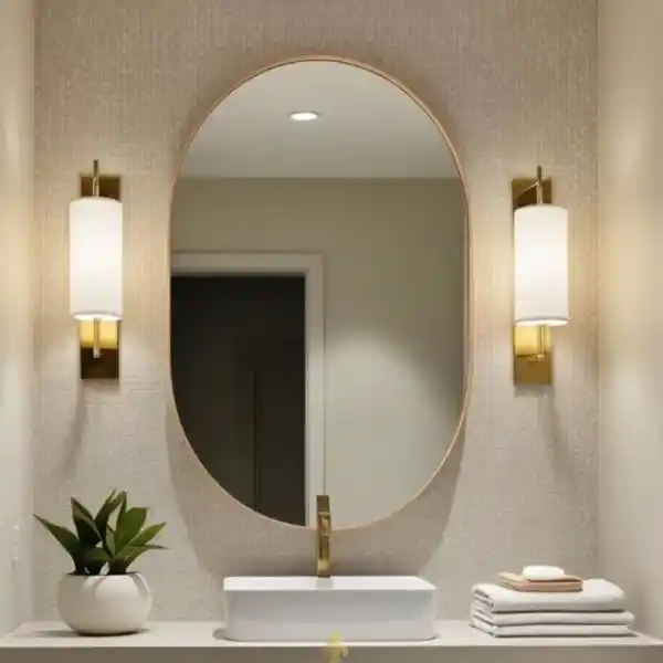 Image from Canaltech Ofertas: 😍😍😍 Vai bem no banheiro, no quarto ou na sala! Espelho Decorativo...