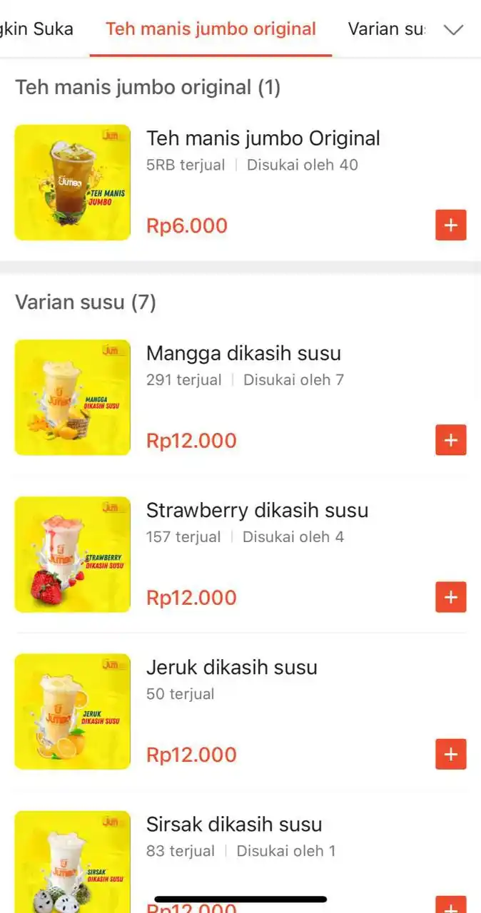 Image from Racun shopee 🛒🎀: Yukk yang hausss beli es teh jumbo muraahh niyy https://spf.shopee.co....