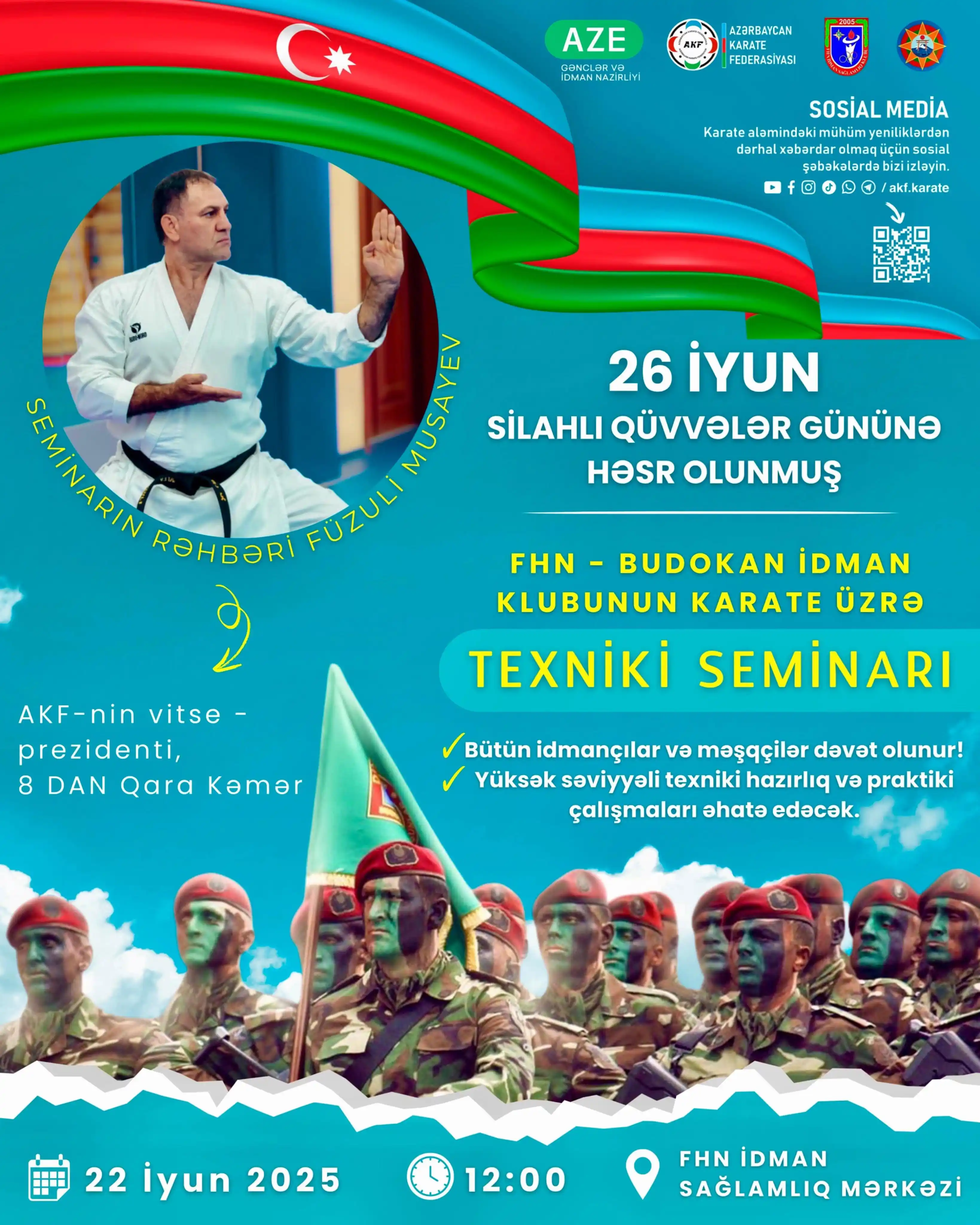 Image from Azərbaycan Karate Federasiyası: "26 İyun - Silahlı Qüvvələr Günü"nə həsr olunmuş karate idman növü üzr...