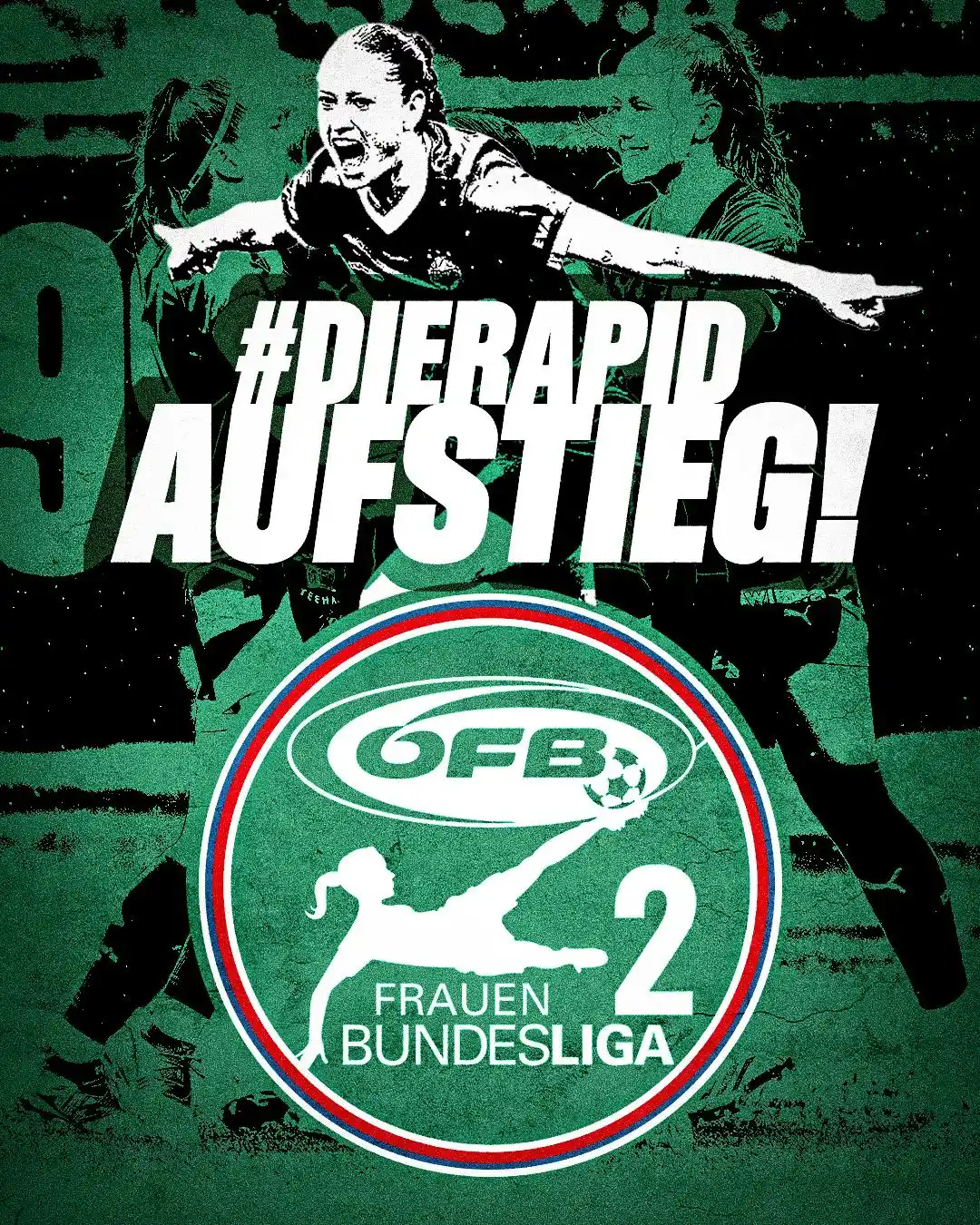 Image from SK Rapid: 🏁 *AM ZIEL ANGEKOMMEN!* 🏁  Mit einem 8:0-Sieg über SC Bad Sauerbrunn...