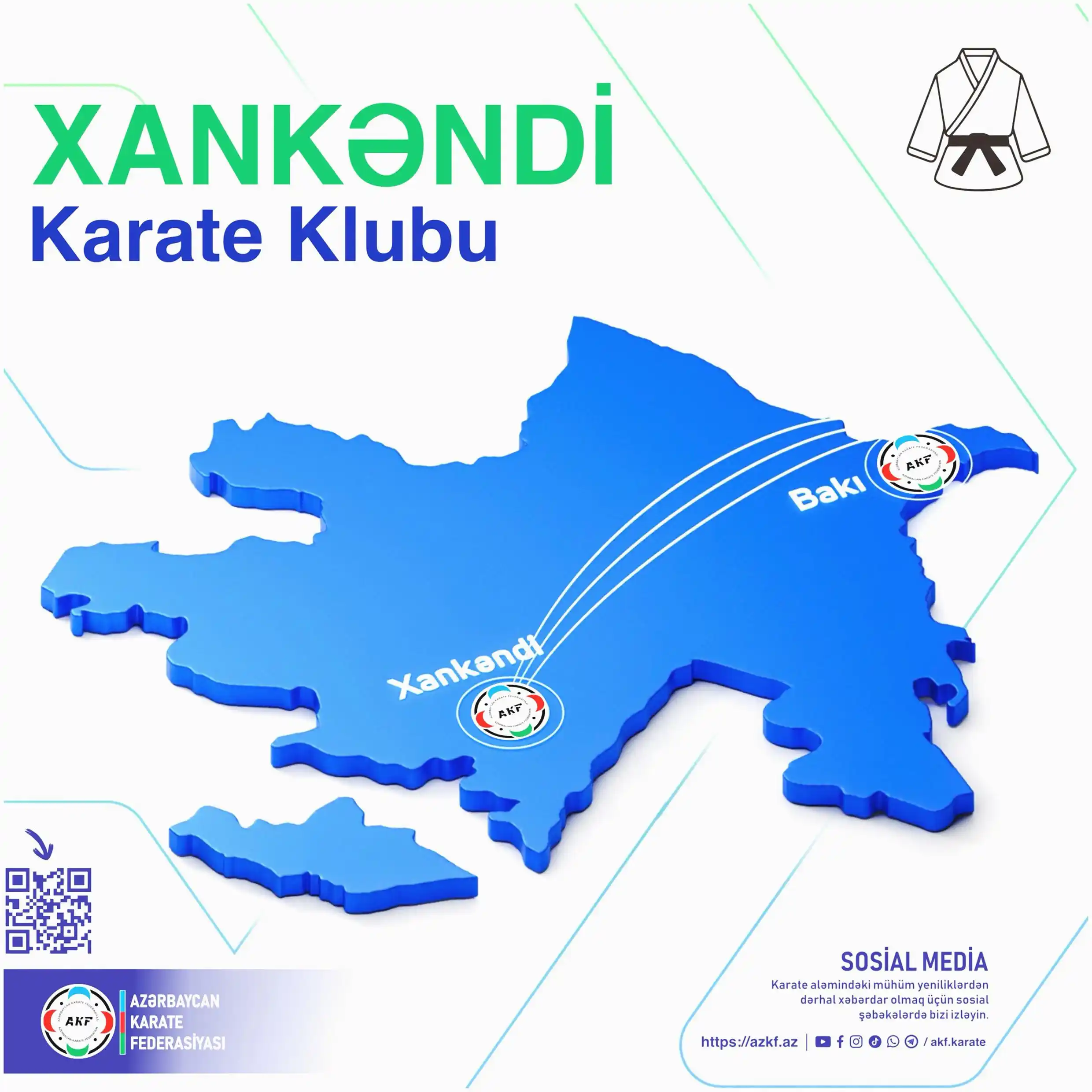 Image from Azərbaycan Karate Federasiyası: 📢 *Azərbaycan Karate Federasiyası 34 il sonra Xankəndi şəhərində 🇦🇿...