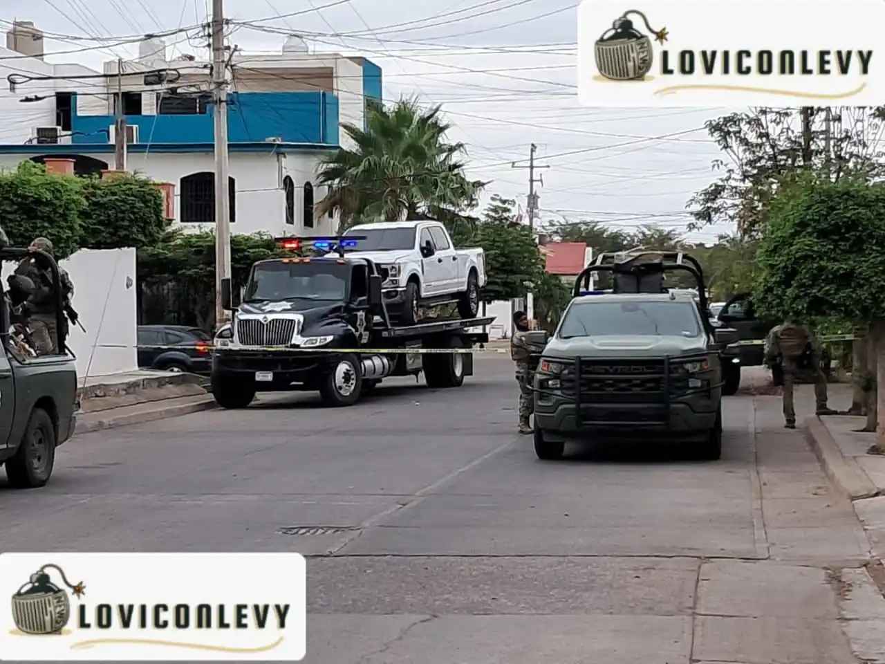 Image from LoViConLevy: Dos camionetas de lujo son aseguradas en Villa Universidad, en Culiaca...