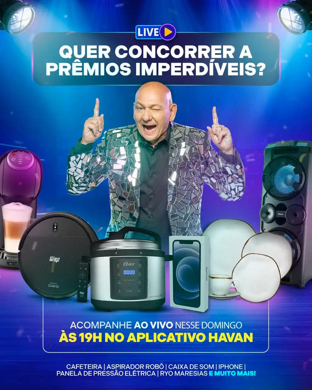 Image from Havan Oficial: 🚨*É AMANHÃ, DIA 22/06, DOMINGO!* A partir das 19h estaremos ao vivo ...