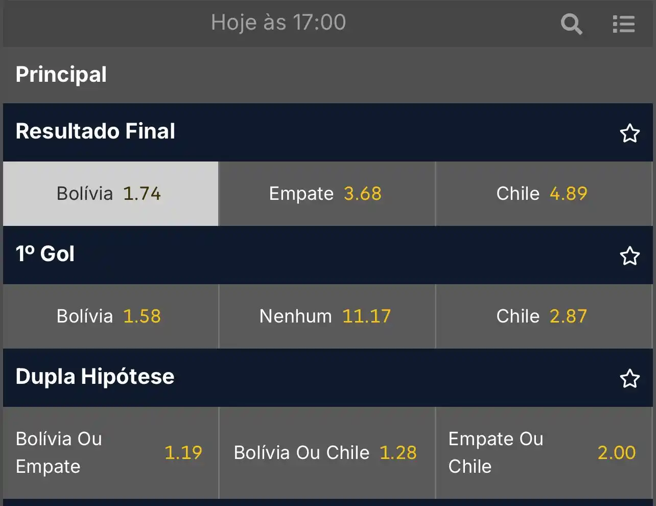 Image from SDA - Palpites e mais!: Entrada simples! 🌎  🏟️ Bolivia x Chile  ➡️ Vitoria da Bolivia   ✍️ A...