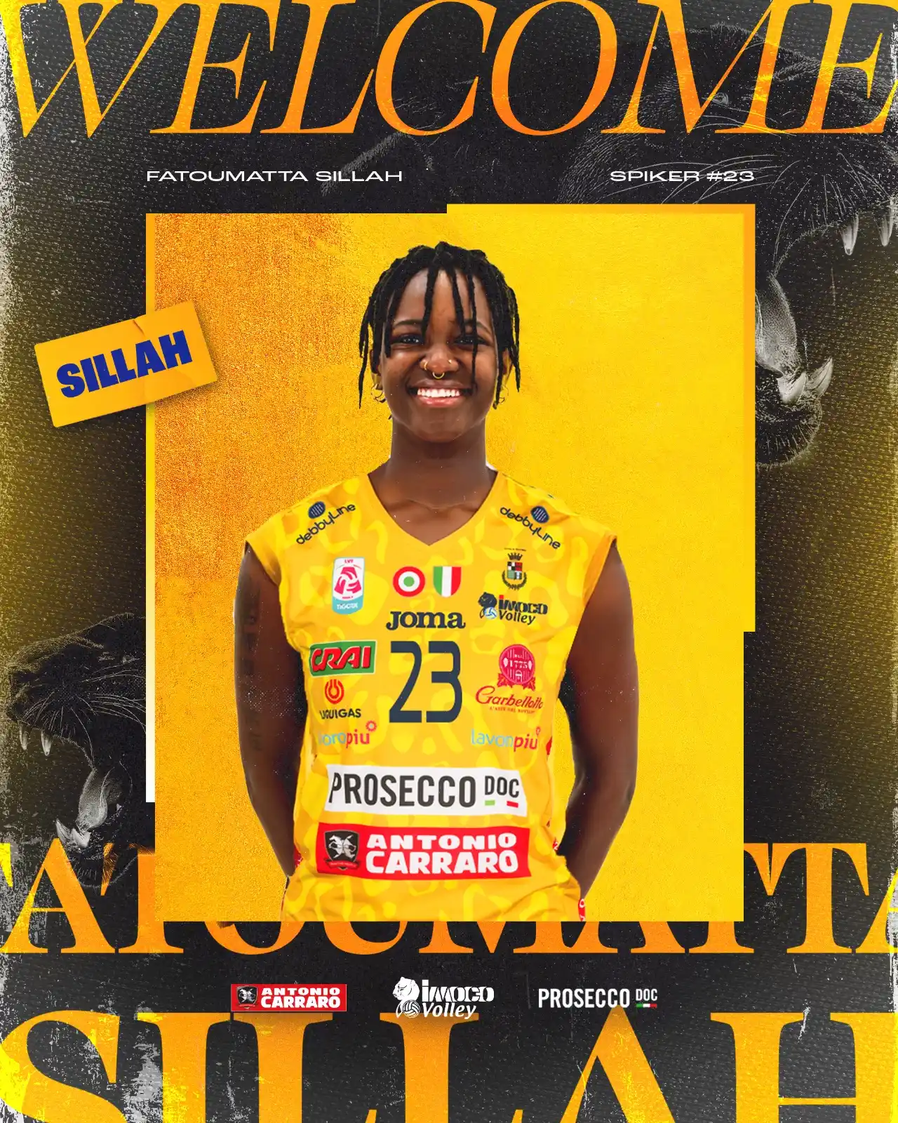 Image from Imoco Volley: 🌍 FATOUMATTA SILLAH COMPLETA IL REPARTO SCHIACCIATRICI 2025/26! Origi...