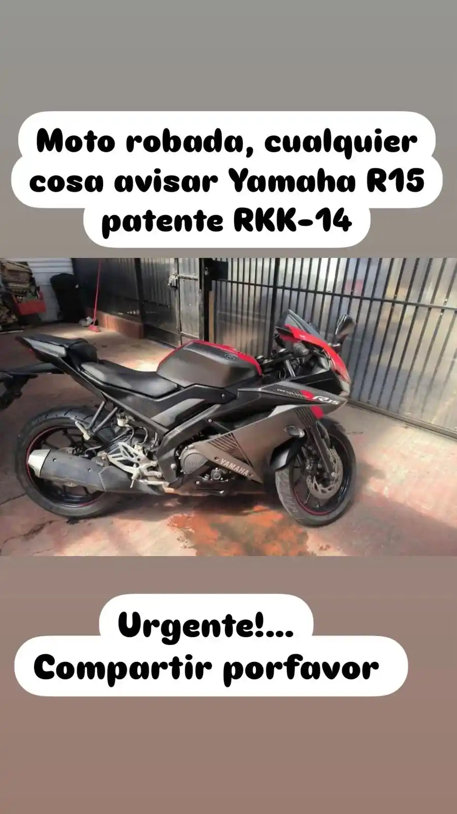 Image from 🇨🇱ECHBiobio🇨🇱: Favor compartir es la moto del capitán de la 1 cia de bomberos hualpen...