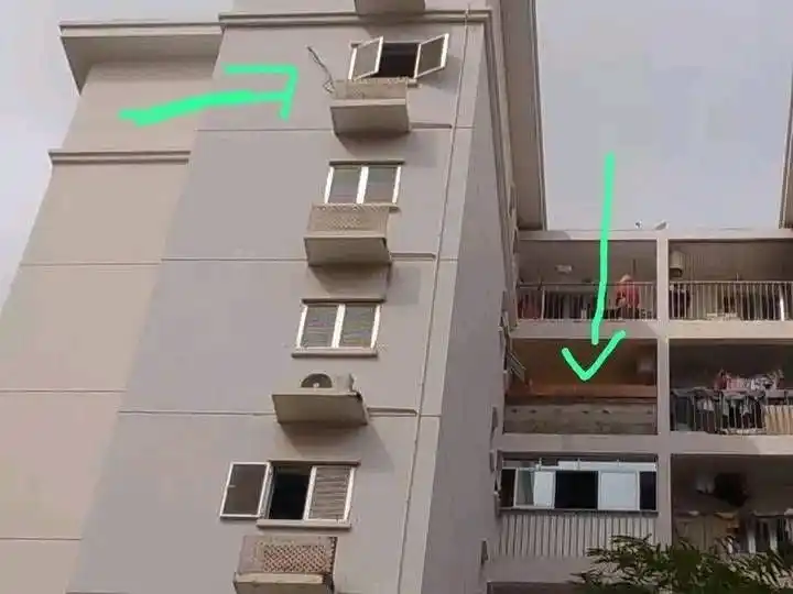 Image from KILAMBA 24 HORAS: Fiscais interrompem obra irregular no 7º andar de prédio no Kilamba  N...