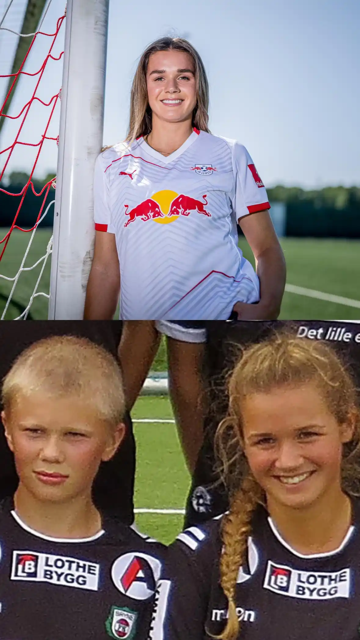 Image from RB Leipzig: *Früher forderte sie Haaland – jetzt verteidigt sie für Leipzig!*👊🇳�...