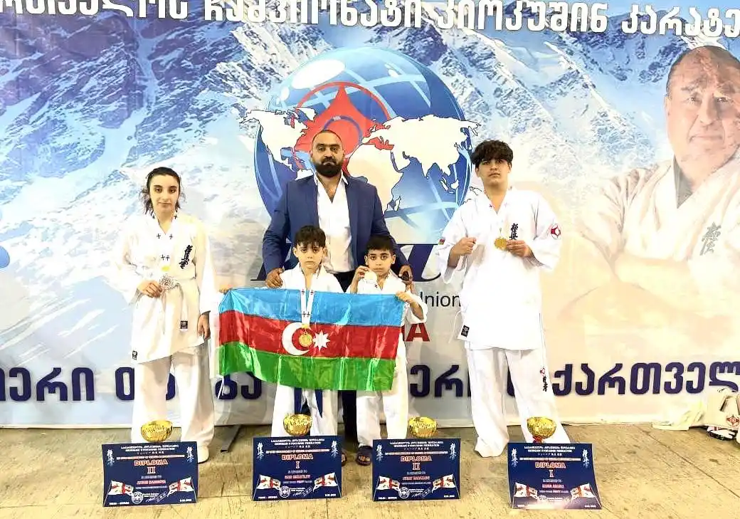 Image from Azərbaycan Karate Federasiyası: Gürcüstanda keçirilən XV açıq beynəlxalq karate turnirində "KWU-WFKF" ...