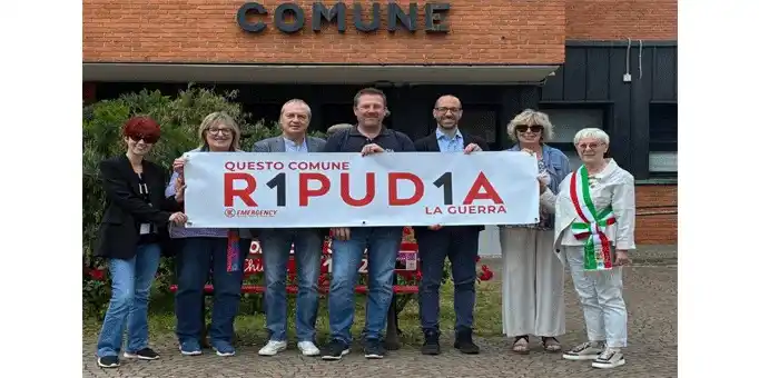 Image from Comune di Cusano Milanino: *Il Comune aderisce alla campagna di Emergency contro la guerra _R1PUD...