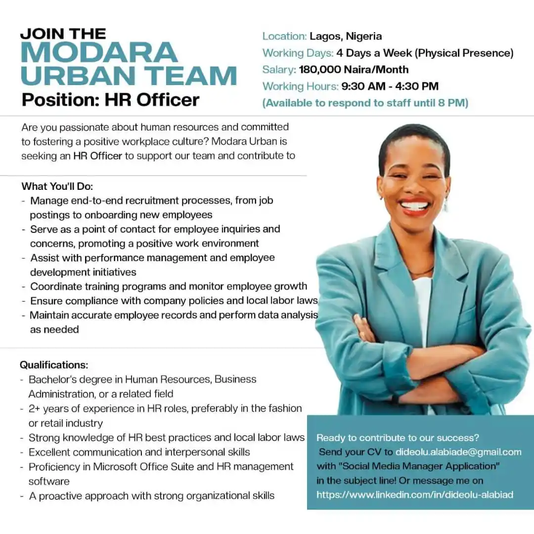 Latest Jobs in Nigeria post