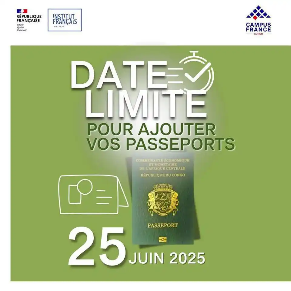 Image from BrazzaNews : L'Institut français du Congo a fixé la date du 25 juin 2025 comme dern...