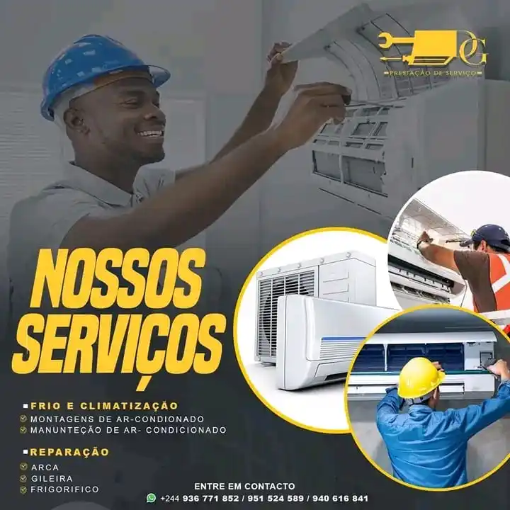 Image from KILAMBA 24 HORAS: ❄️ Mantenha-se fresco com a DG, Prestação de Serviços! ❄️  Quando se t...