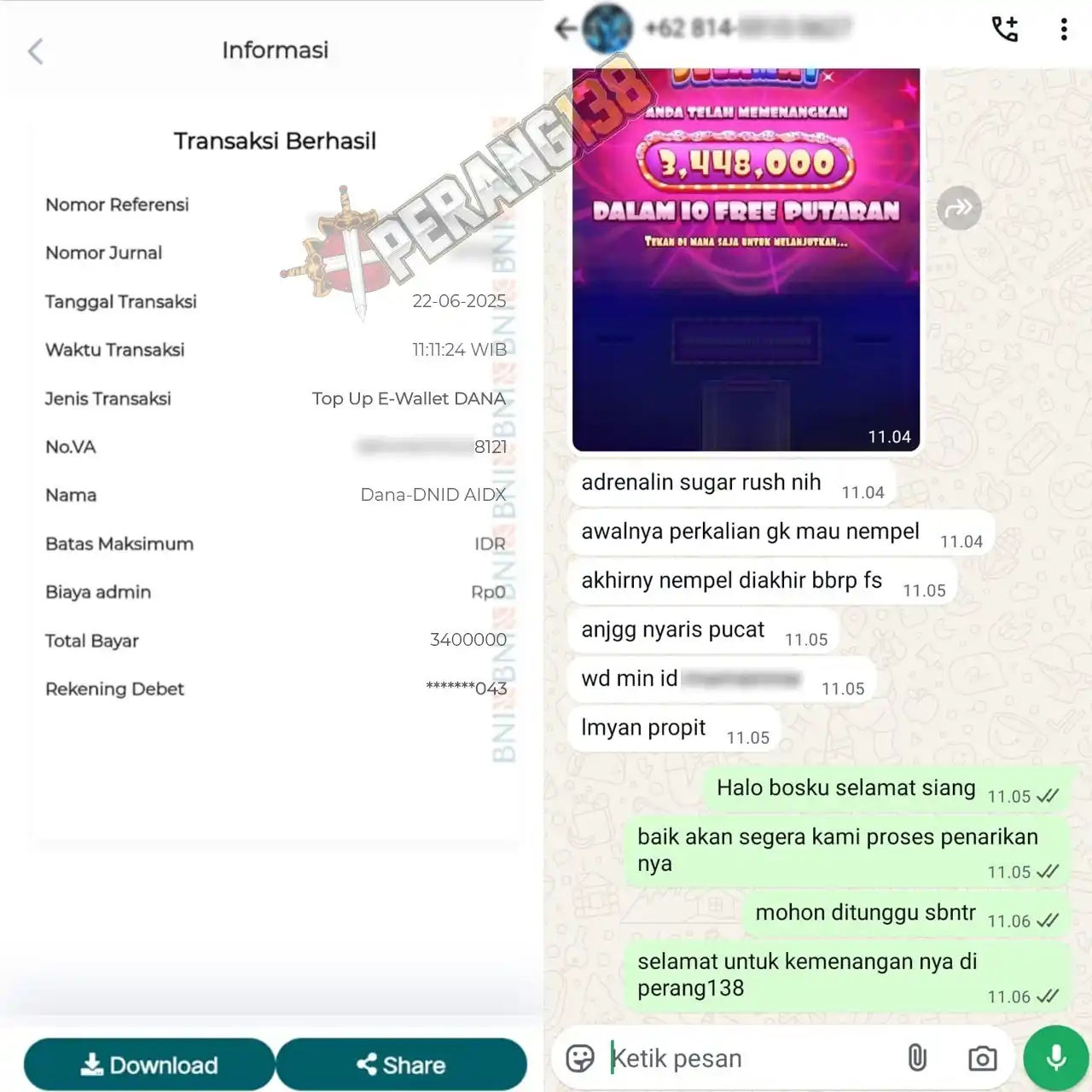 Image from Sticker anomali: Menangkan saldo berkelanjutan dari perang138. mainkan hanya dengan lin...