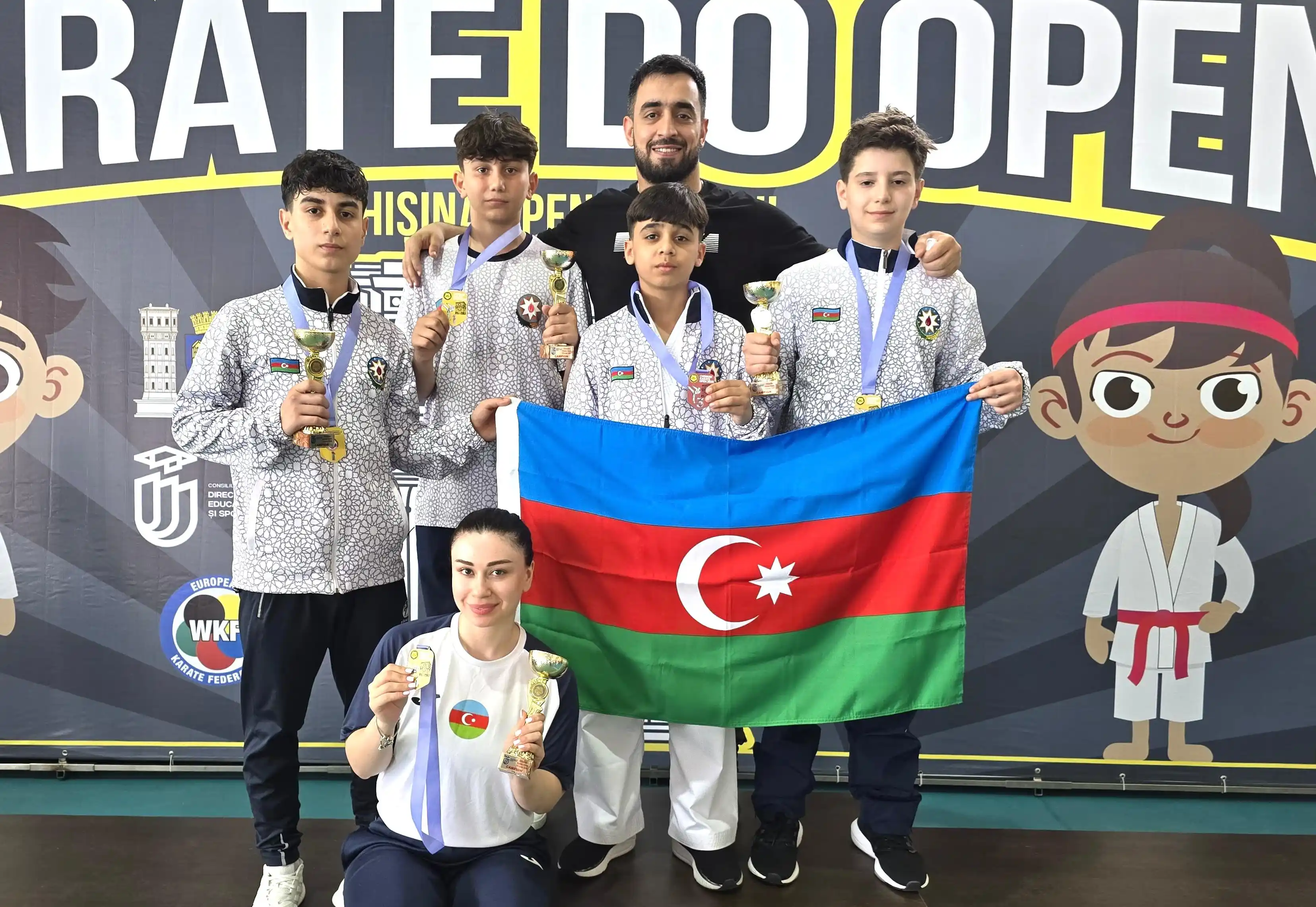 Image from Azərbaycan Karate Federasiyası: Moldovanın paytaxtı Kişinyov şəhərində keçirilən idman karatesi (WKF) ...