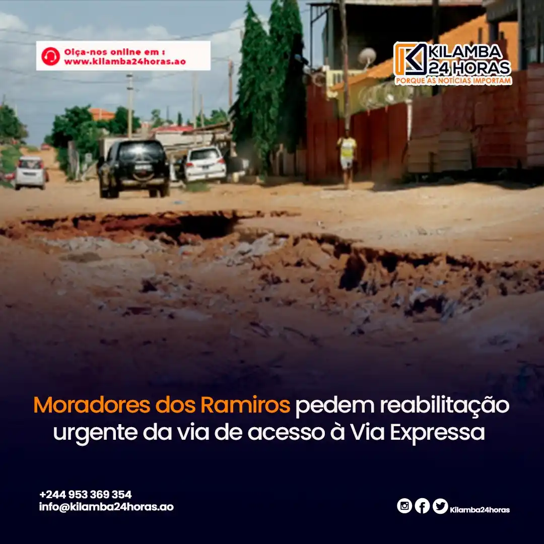 Image from KILAMBA 24 HORAS: MORADORES DOS RAMIROS PEDEM REABILITAÇÃO URGENTE DA VIA DE ACESSO À VI...