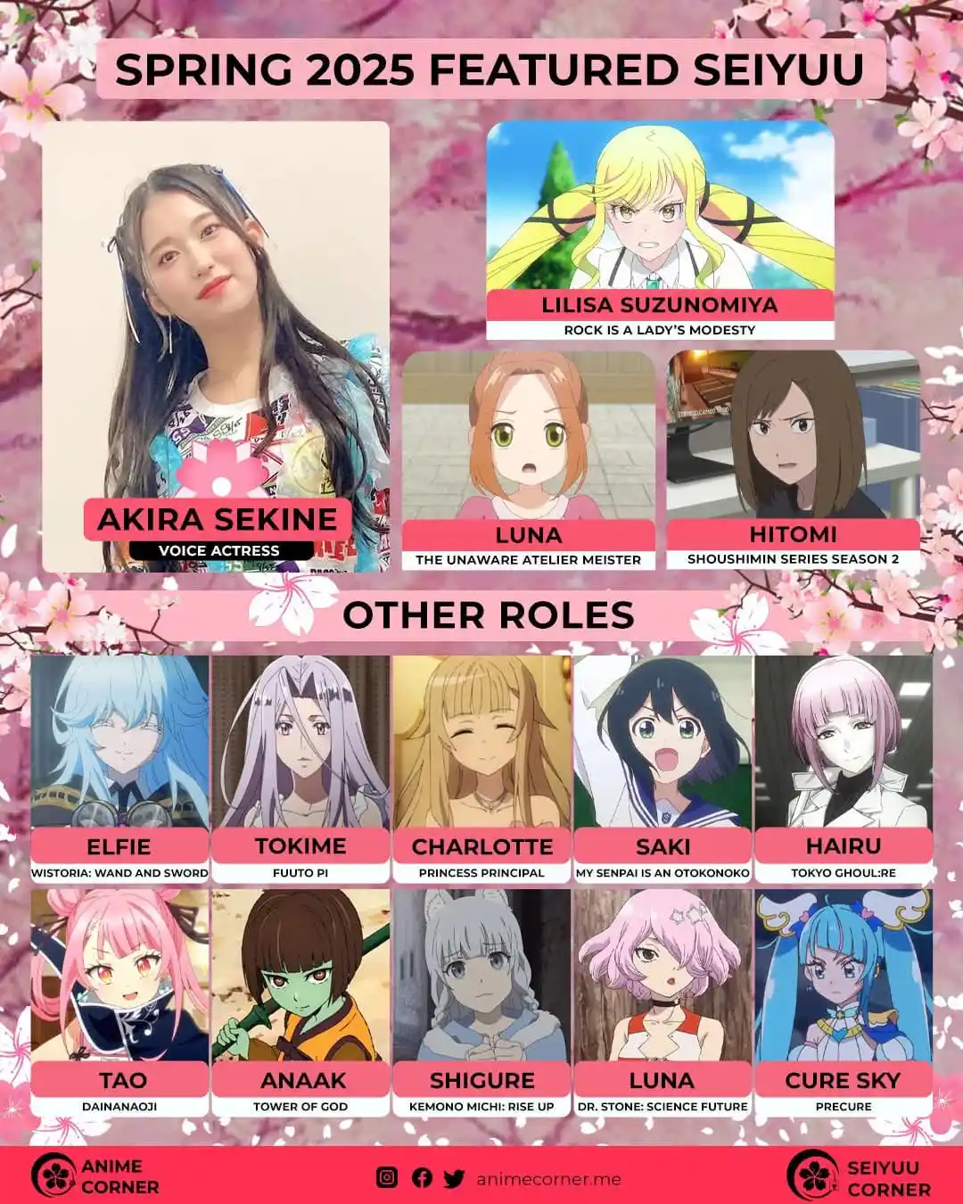 Image from CSC LAB - Anime Cast: 🌸 Primavera-Japón 2025 destacada Seiyuu: Akira Sekine.🌟...