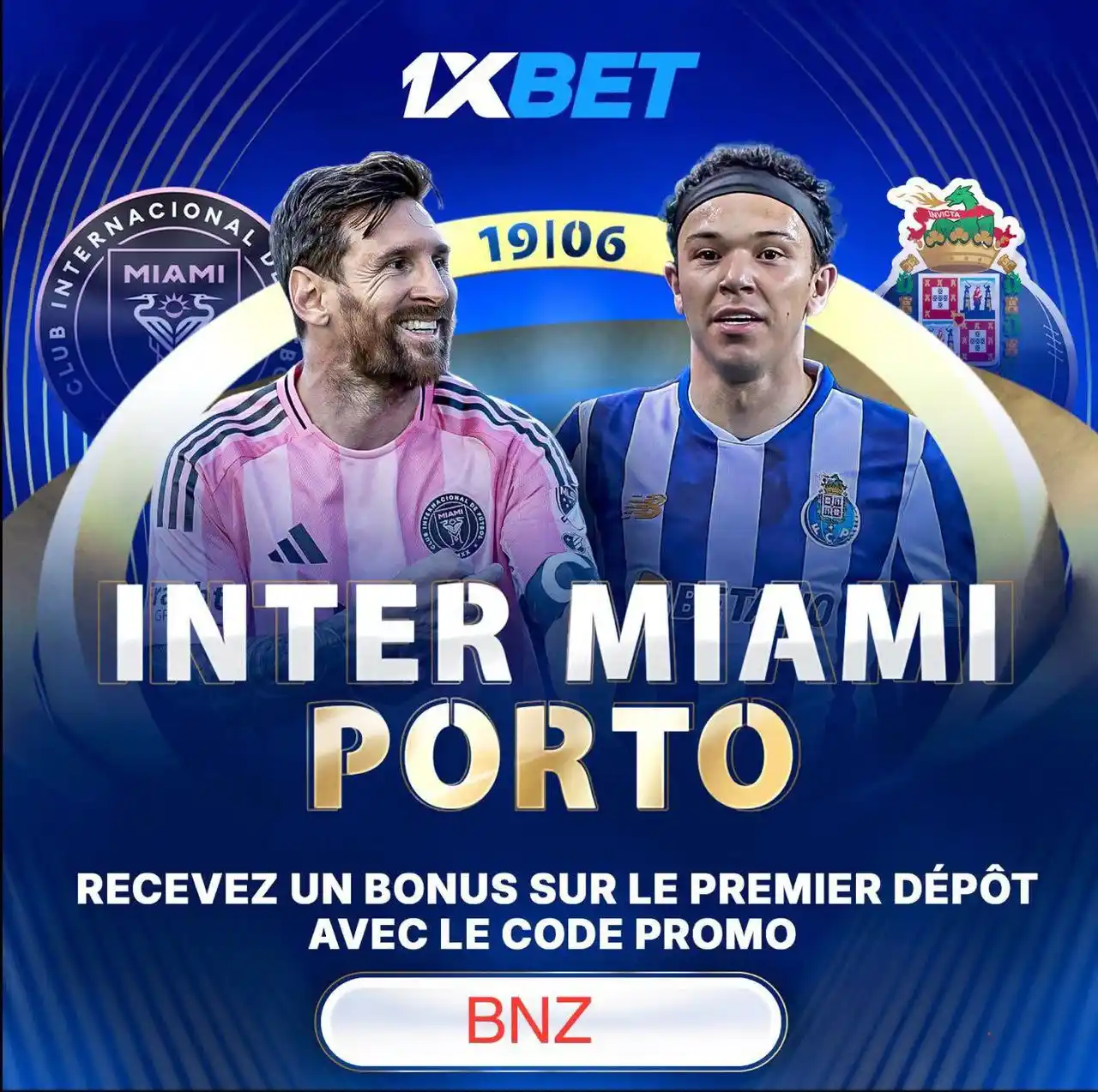 Image from BrazzaNews : [𝗣𝗨𝗕𝗟𝗜𝗖𝗜𝗧𝗘́] Football -⚽⚽ 🏆 -  :  Inter Miami  - Porto  , ce...
