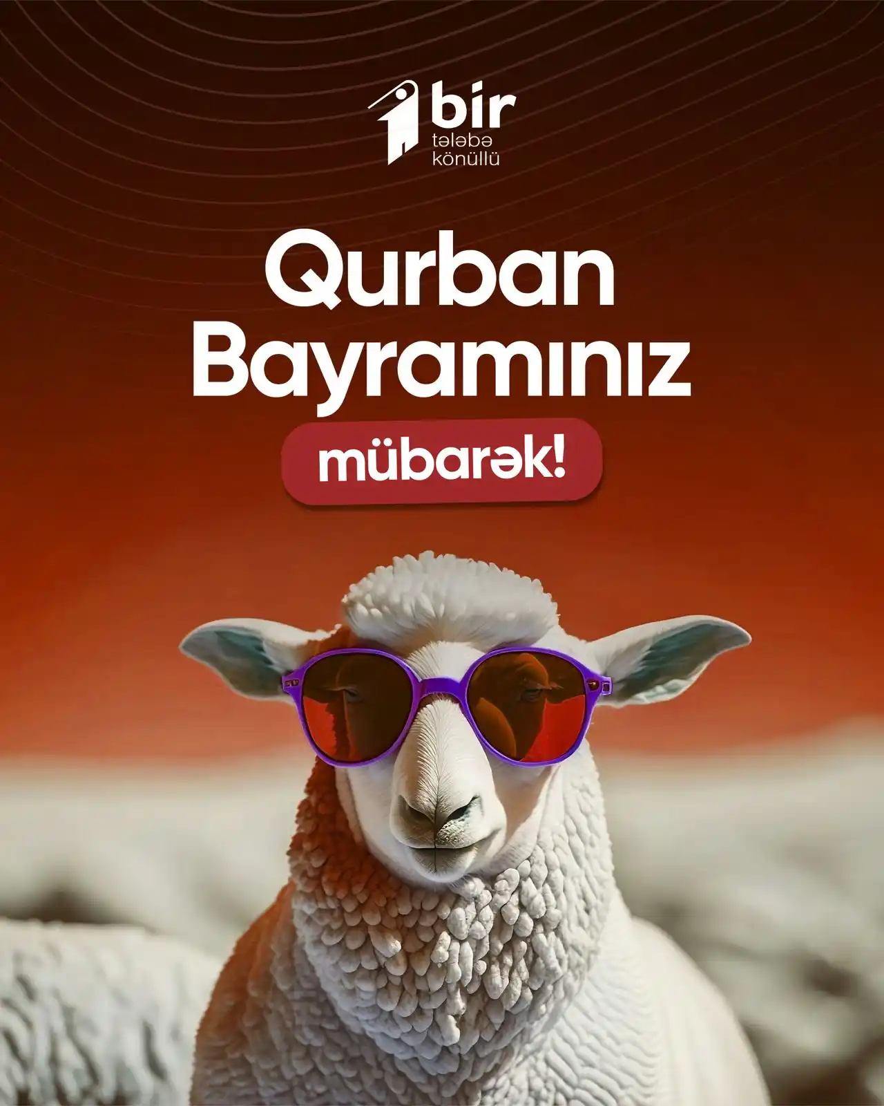 Image from "Bir Könüllü" Tələbə Təşkilatı: Qurban bayramı münasibətilə hər birinizi ürəkdən təbrik edir, süfrələr...