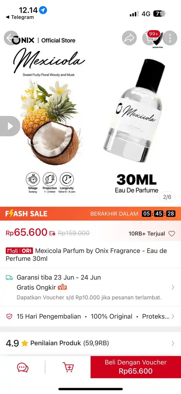 Image from PROMO BELANJA ONLINE: Temukan Mexicola Parfum by Onix Fragrance - Eau de Perfume 30ml seharg...