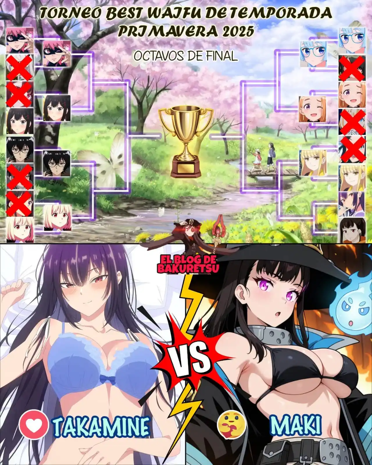 Image from CSC LAB - Anime Cast: 🏆TORNEO DE BEST WAIFU DE TEMPORADA PRIMAVERA-JAPÓN 2025 OCTAVOS DE FI...
