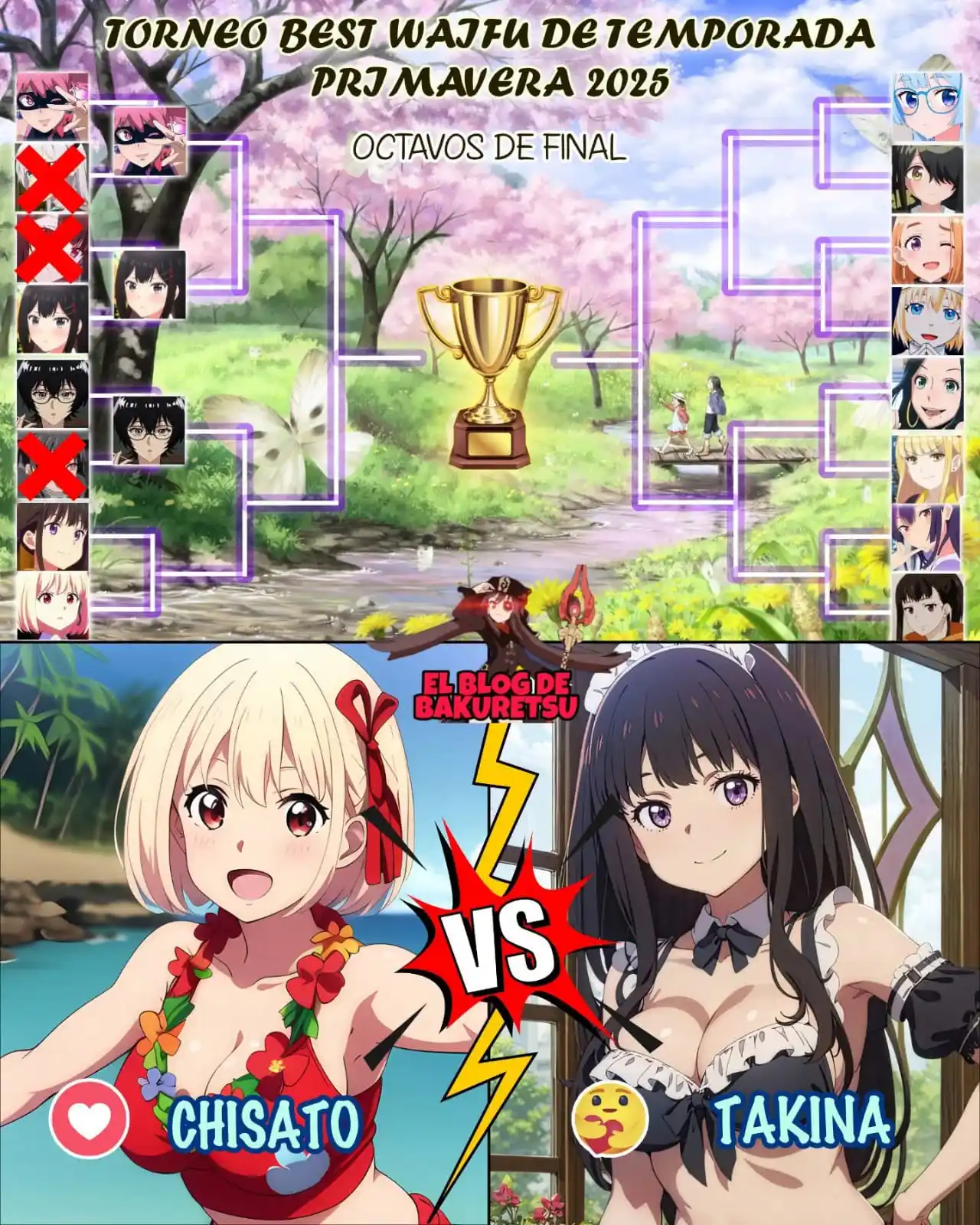 Image from CSC LAB - Anime Cast: 🏆"TORNEO DE BEST WAIFU DE TEMPORADA" PRIMAVERA-JAPÓN 2025. OCTAVOS DE...