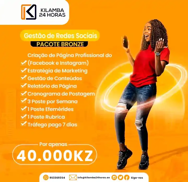 Image from KILAMBA 24 HORAS: 📢 **Transforme sua Presença Online com os Serviços de Gestão de Redes...