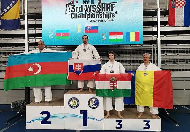 Image from Azərbaycan Karate Federasiyası: Xorvatiya Respublikasının Varajdin şəhərində keçirilən dünya birincili...