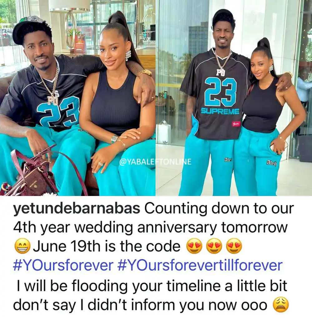 Image from YabaLeftOnline Media: Actress Yetunde Barnabas shares lovely photos with her husband, footba...