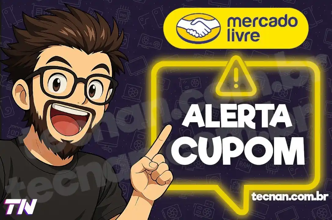 Image from PROMO TUDO : 🚨 ALERTA de Cupons Mercado Livre! 🎟️ 10% OFF (até R$80) – Cupom: VA...