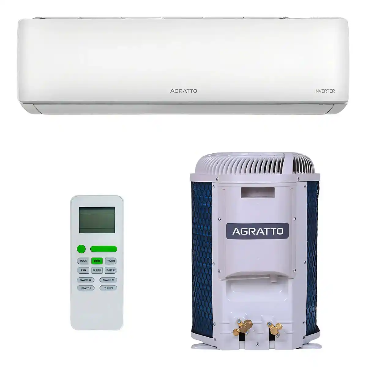 Image from PROMO TUDO : 💥 Ar Condicionado Split HW Inverter Liv Top Agratto 9000 BTUs Frio  �...