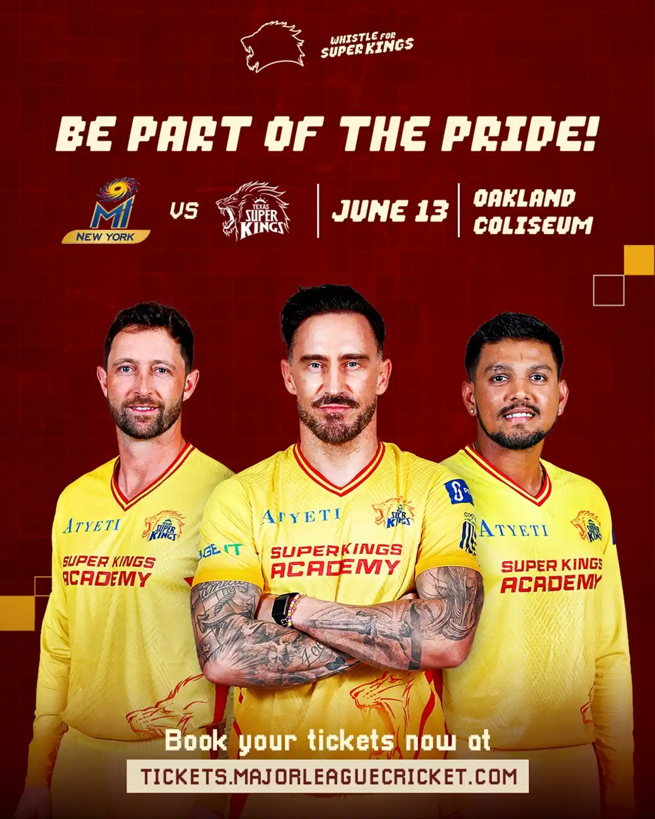 Image from Texas Super Kings: CALLING ALL SUPERFANS! 🥳 It’s time to fill the stands with Yellove! ...