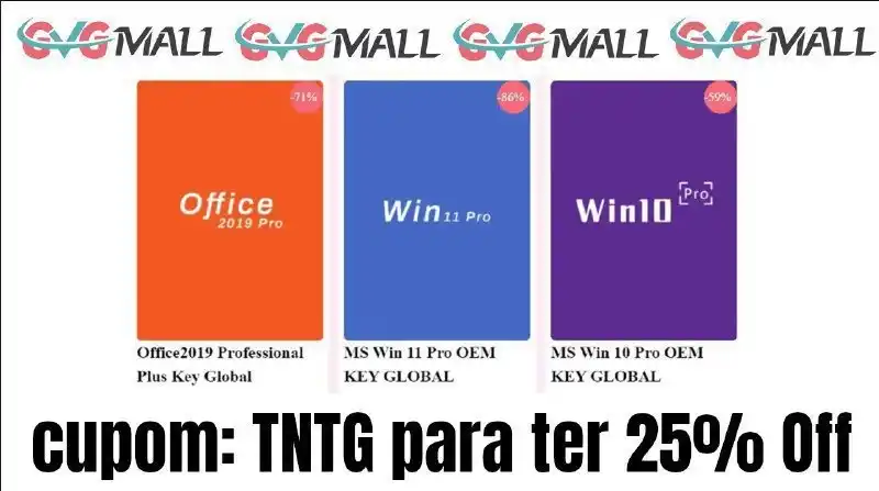 Image from PROMO TUDO : 🤩 Chaves Windows e Office com desconto e confiança! 😆💻  🎟️ 25% OFF...