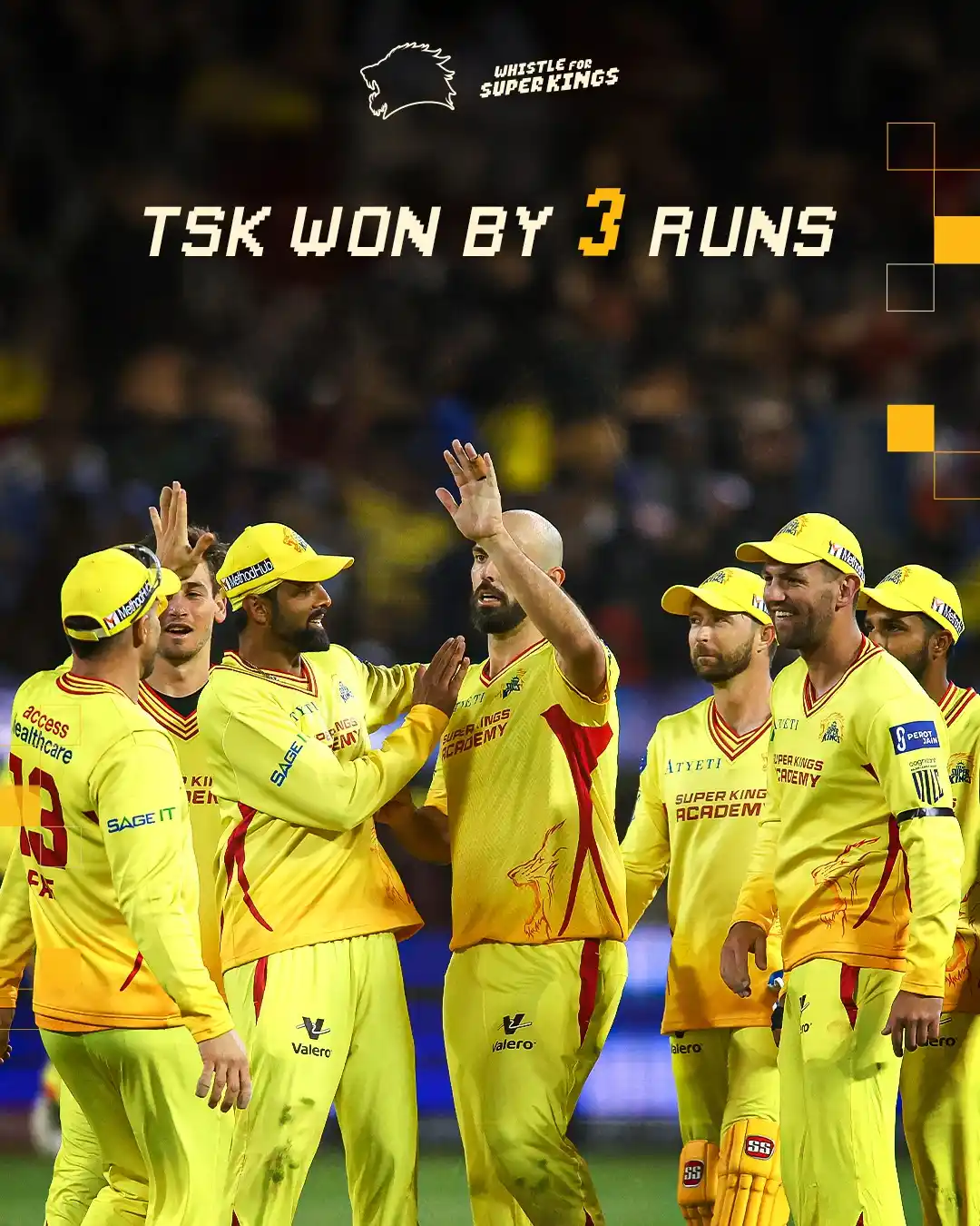 Image from Texas Super Kings: First 𝐖 in the bag! 🥳 Onto the next one! 💪  <a class="text-blue-500...