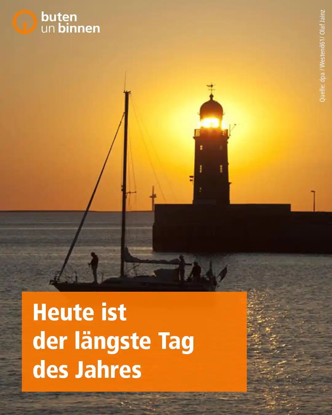 Image from buten un binnen: Genießt das schöne Wetter! Passenderweise scheint die Sonne heute extr...