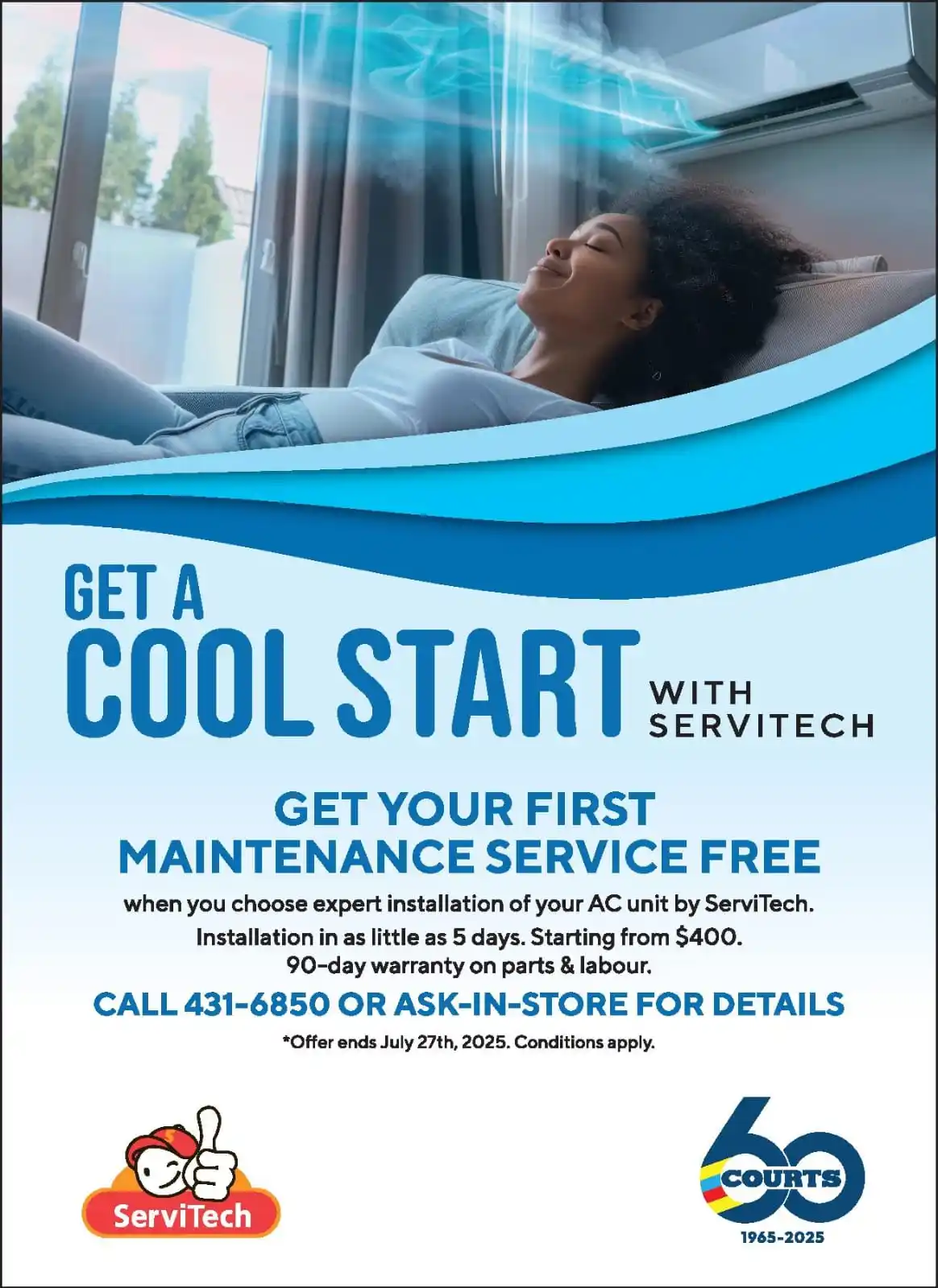 Image from Courts Barbados: ❄️ 🌡️ GET A COOL START WITH SERVITECH! ✅ FREE First Maintenance Serv...