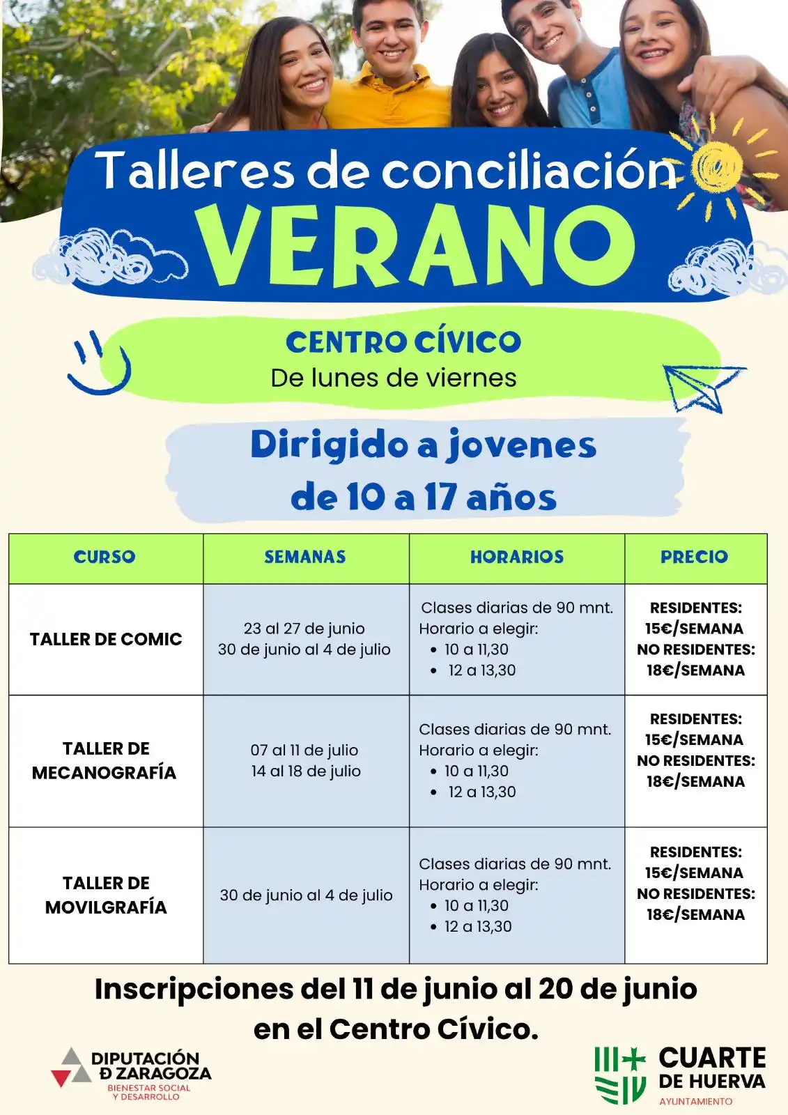 Image from Ayuntamiento de Cuarte de Huerva: https://cuartedehuerva.es/news/talleres-de-conciliación-de-verano-para...