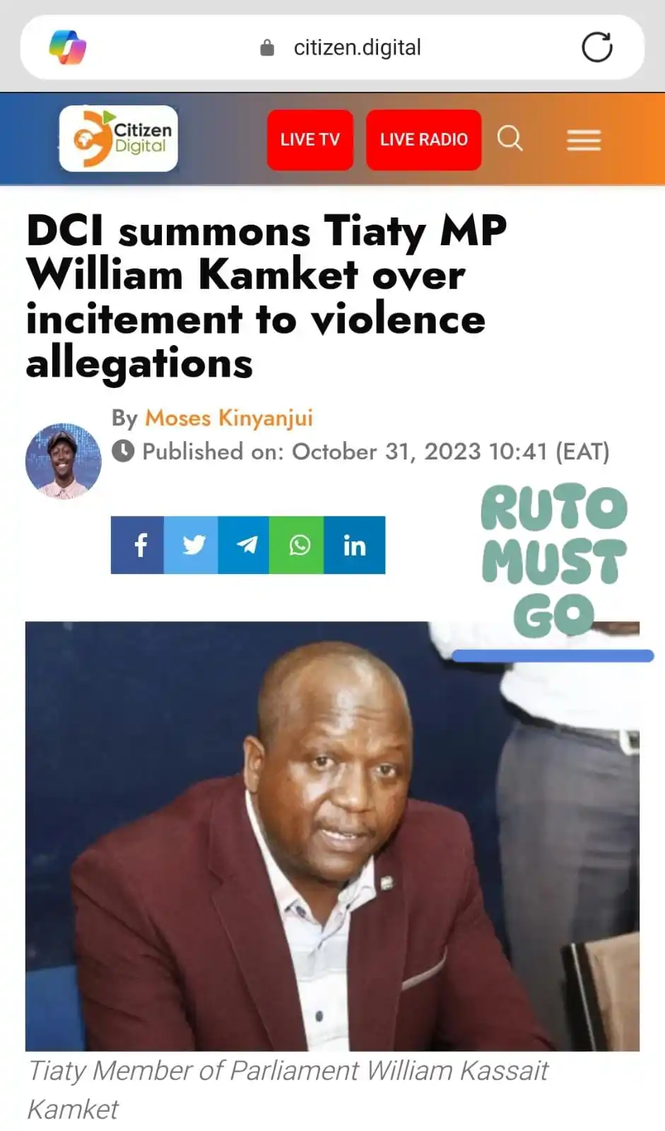 Image from KENYA ON WATCH 🇰🇪: *🚩IMPUNITY SINCE 31st October 2023‼️* https://www.citizen.digital/n...