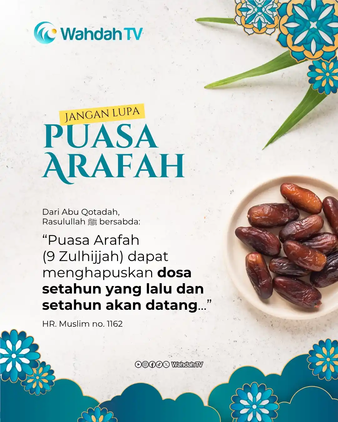 Image from WAHDAH TV: 📢 *Jangan Sampai Lewat dan Jangan Sampai Lupa!* ...