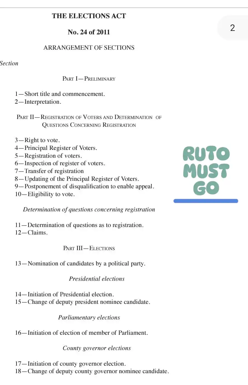 Image from KENYA ON WATCH 🇰🇪: KoW will soon provide our Followers with:- LAWS OF KENYA - THE ELECT...
