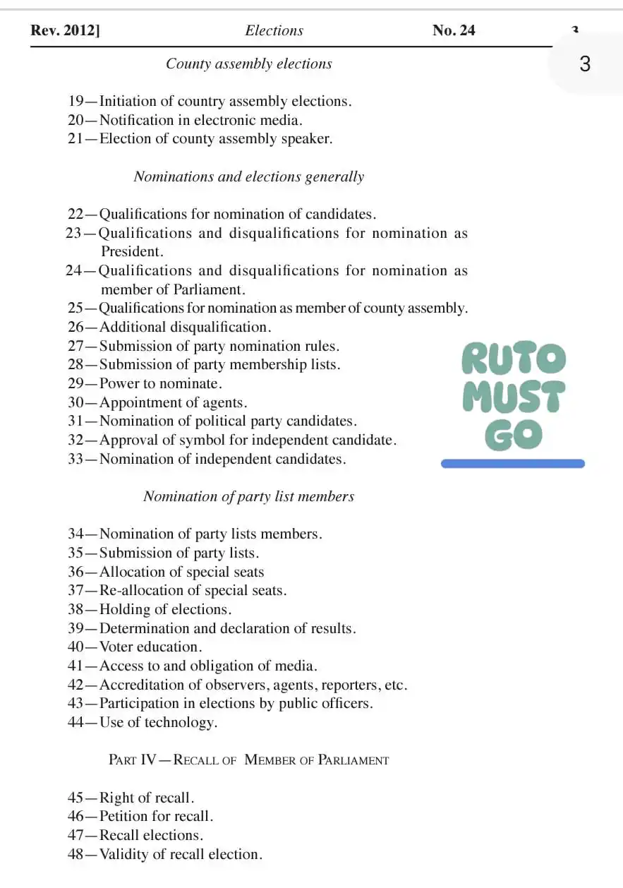 Image from KENYA ON WATCH 🇰🇪: KoW will soon provide our Followers with:- LAWS OF KENYA - THE ELECT...