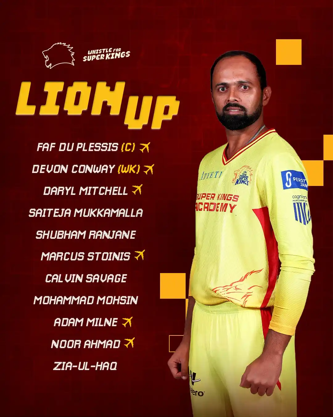 Image from Texas Super Kings: Lions 🔛 duty today! 🦁🥳 <a class="text-blue-500 hover:underline cur...