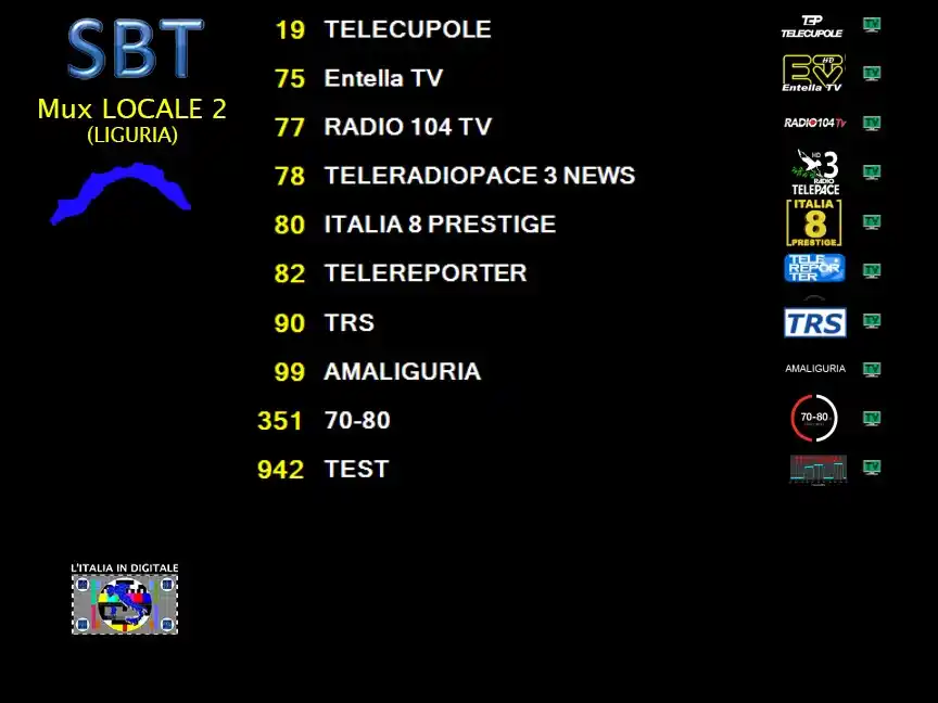 Image from L'ITALIA IN DIGITALE: L'ITALIA IN DIGITALE NEWS / LIGURIA IN DIGITALE MUX LOCALE 2 (LIGURIA)...