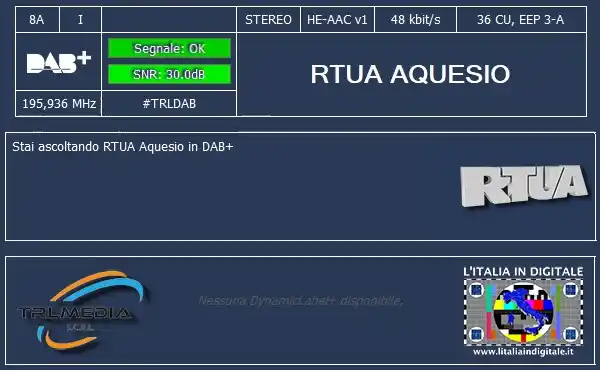 Image from L'ITALIA IN DIGITALE: L'ITALIA IN DIGITALE NEWS / UMBRIA IN DIGITALE RADIO DAB - MUX TRL DAB...