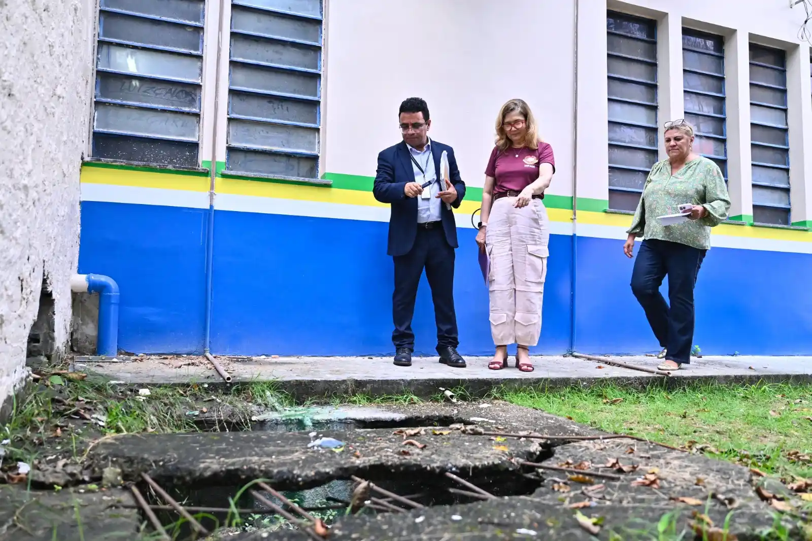 Image from MPAM | Ministério Público do Estado do Amazonas: *MPAM e TCE-AM fiscalizam acesso a saneamento básico em escolas de Man...