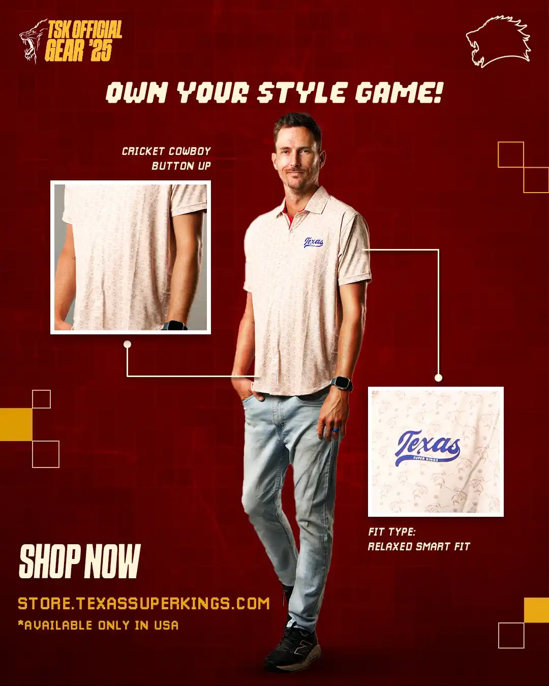 Image from Texas Super Kings: One click closer to Superfan mode! 🥳 Ready. Set. Rep the Kings! 💛👑 ...