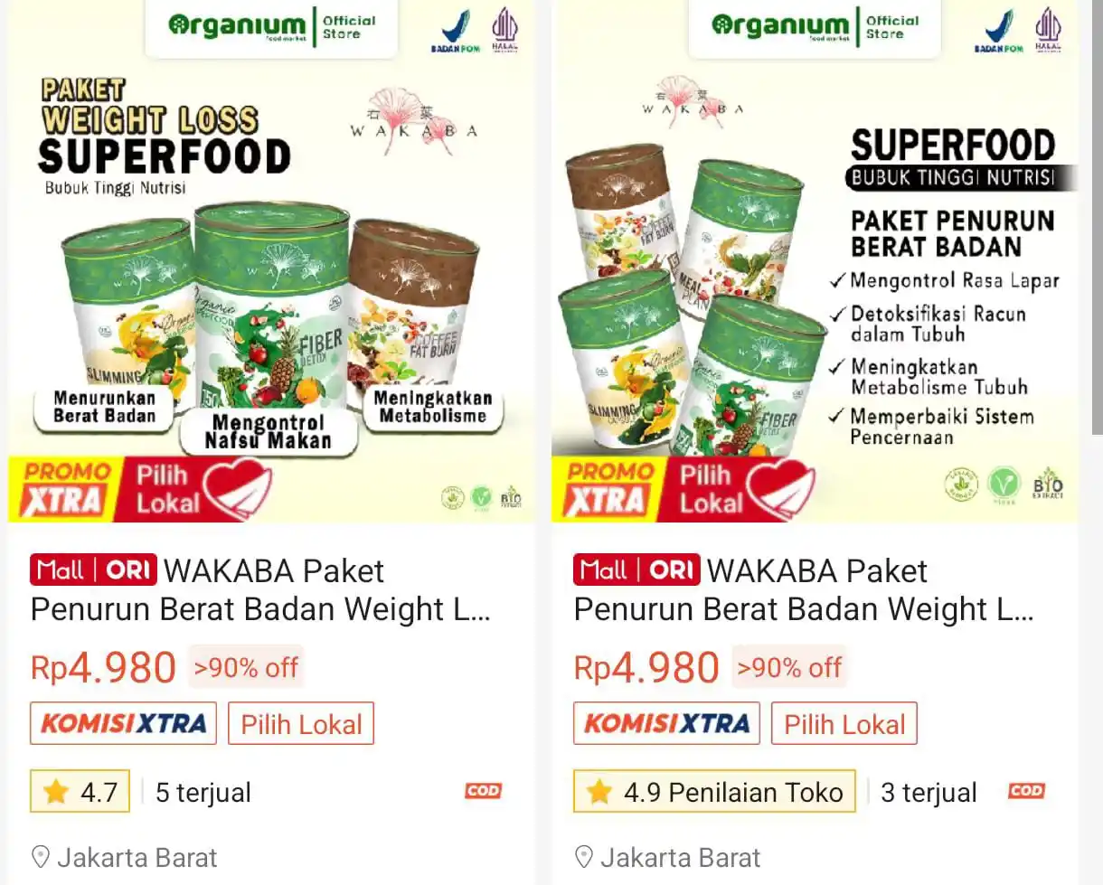 Image from PROMO SHOPEE 🔥: Paket Penurun Berat Badan Weight Loss Package E seharga Rp4.980. Dapat...