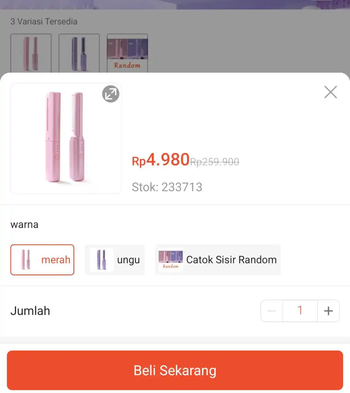 Image from PROMO SHOPEE 🔥: Pelurus Rambut Rp4.980. Dapatkan sekarang juga di Shopee! https://s.sh...