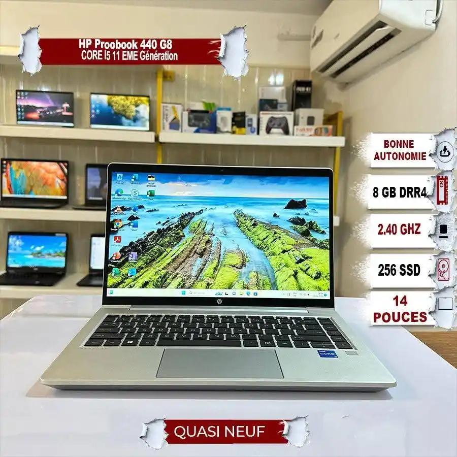 Image from DMTG TECH 💻: 💰Prix: 225.000 FCFA ☎️Tel: 77 809 75 50 💻 HP Probook 440 G8 ✓ Cor...